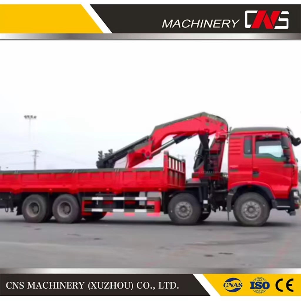 Customization 8 Ton Hydraulic Knuckle Boom Truck Mounted Crane High Quality Folding Arm Mobile Truck Crane