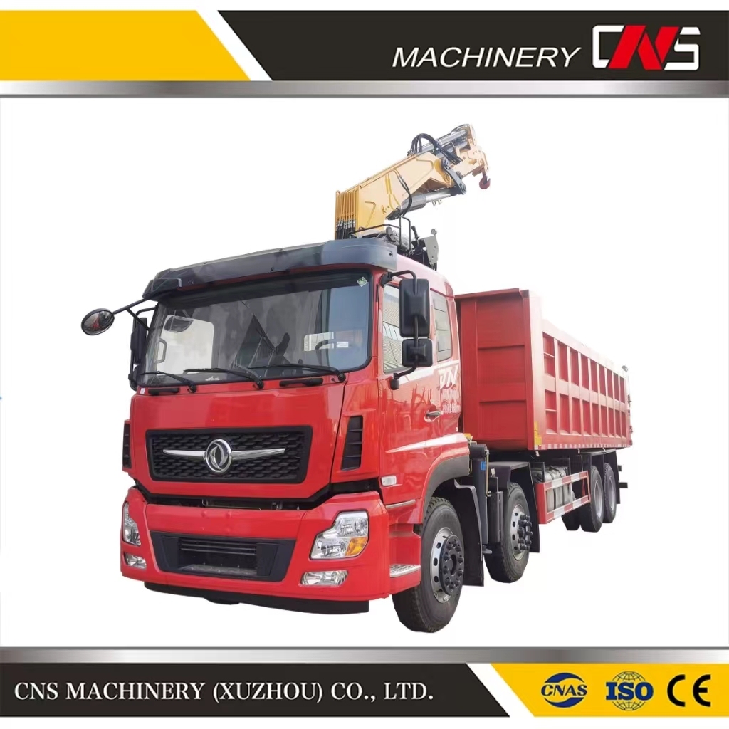 Hydraulic Folding Arm Lifting Machine Remote Control 10 Ton Hydraulic Lifting Knuckle Boom Installation Truck Crane