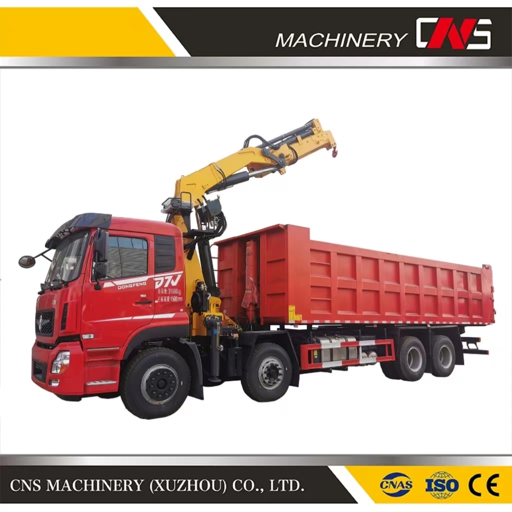 Hydraulic Folding Arm Lifting Machine Remote Control 10 Ton Hydraulic Lifting Knuckle Boom Installation Truck Crane
