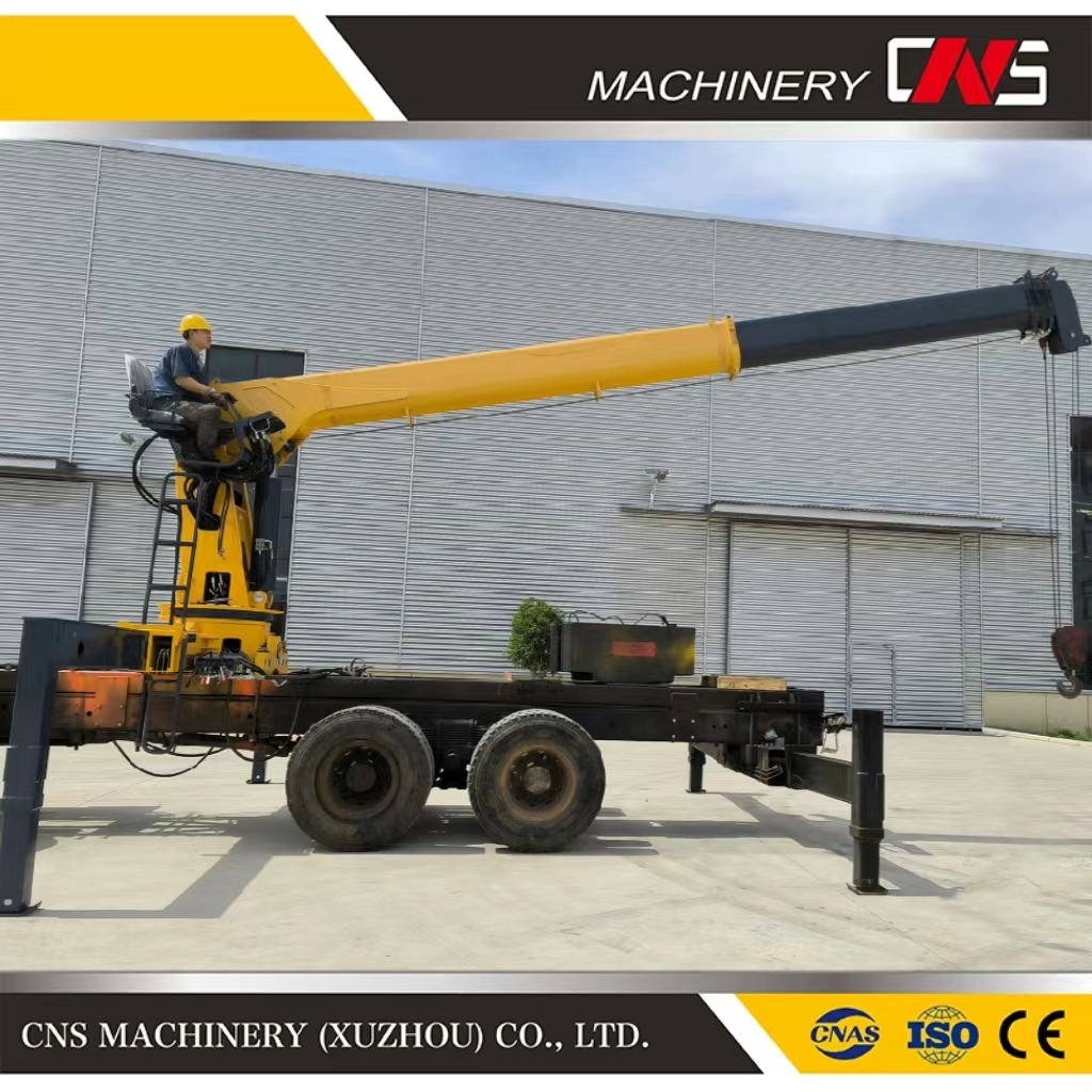 High Quality 10 Ton Hot Selling Hydraulic Telescopic Boom Truck Mounted Crane with CE Certificate