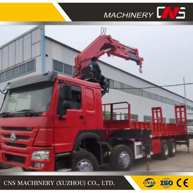 Cns Official 16 Ton New Hydraulic Knuckle Boom Truck Mounted Crane Folding Arm Trailer Crane Low Price
