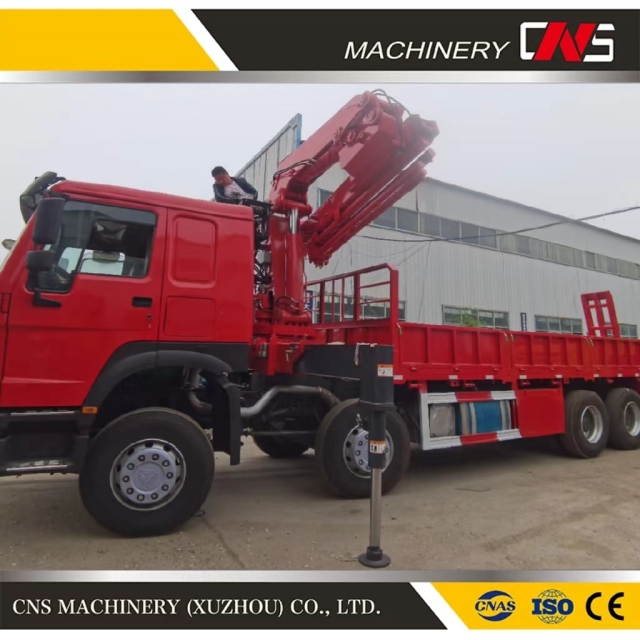 Cns Official 16 Ton New Hydraulic Knuckle Boom Truck Mounted Crane Folding Arm Trailer Crane Low Price