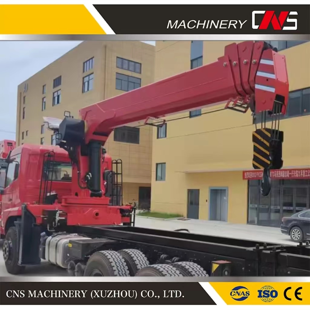 Telescopic Boom High Performance Max Lifting Capacity 12 Ton Truck Mounted Crane Hydraulic Straight Arm Mobile Crane