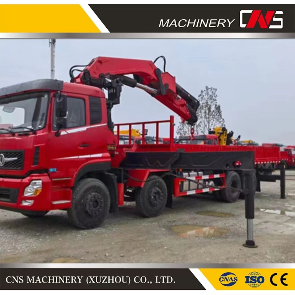 Hot Products 25 Ton Lifting Machine Folding Arm Construction Lorry Crane Knuckle Boom Truck Mounted Crane for Sale