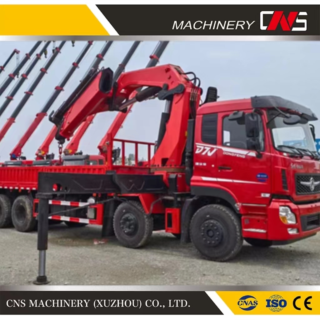 Hot Products 25 Ton Lifting Machine Folding Arm Construction Lorry Crane Knuckle Boom Truck Mounted Crane for Sale