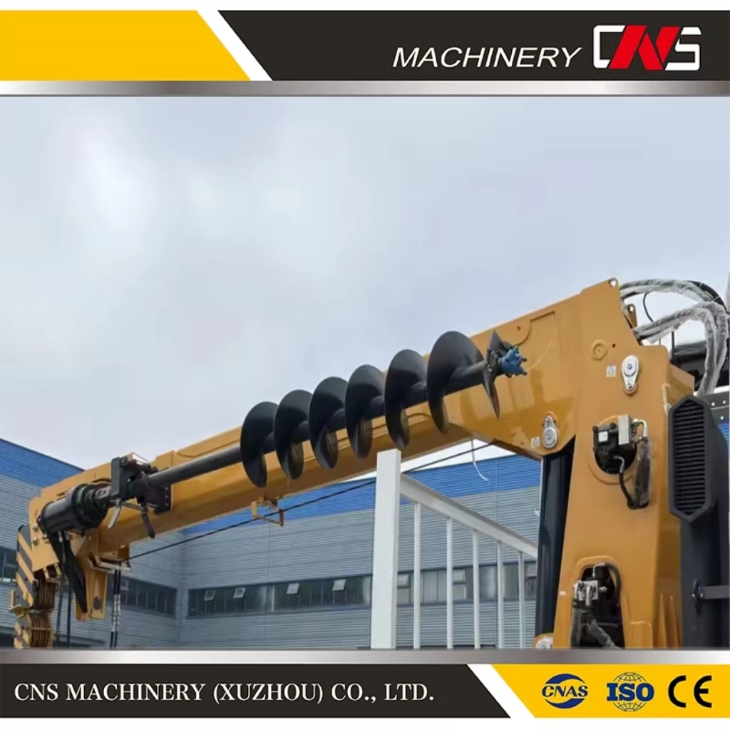 High Quality Earth Auger Truck Crane Hydraulic Truck Mounted Drill Crane for Foundation Drill