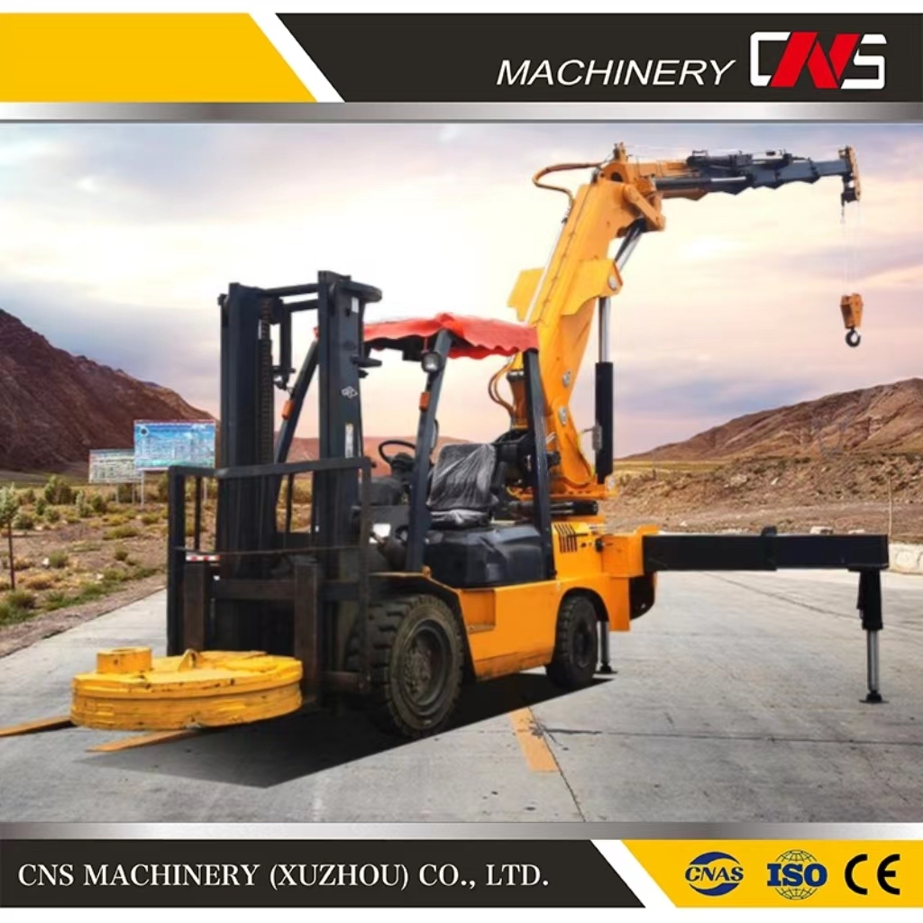 CE Certificate China Manufacturer Telehandler Knuckle Boom Hydraulic Forklift Tail Crane with High Quality