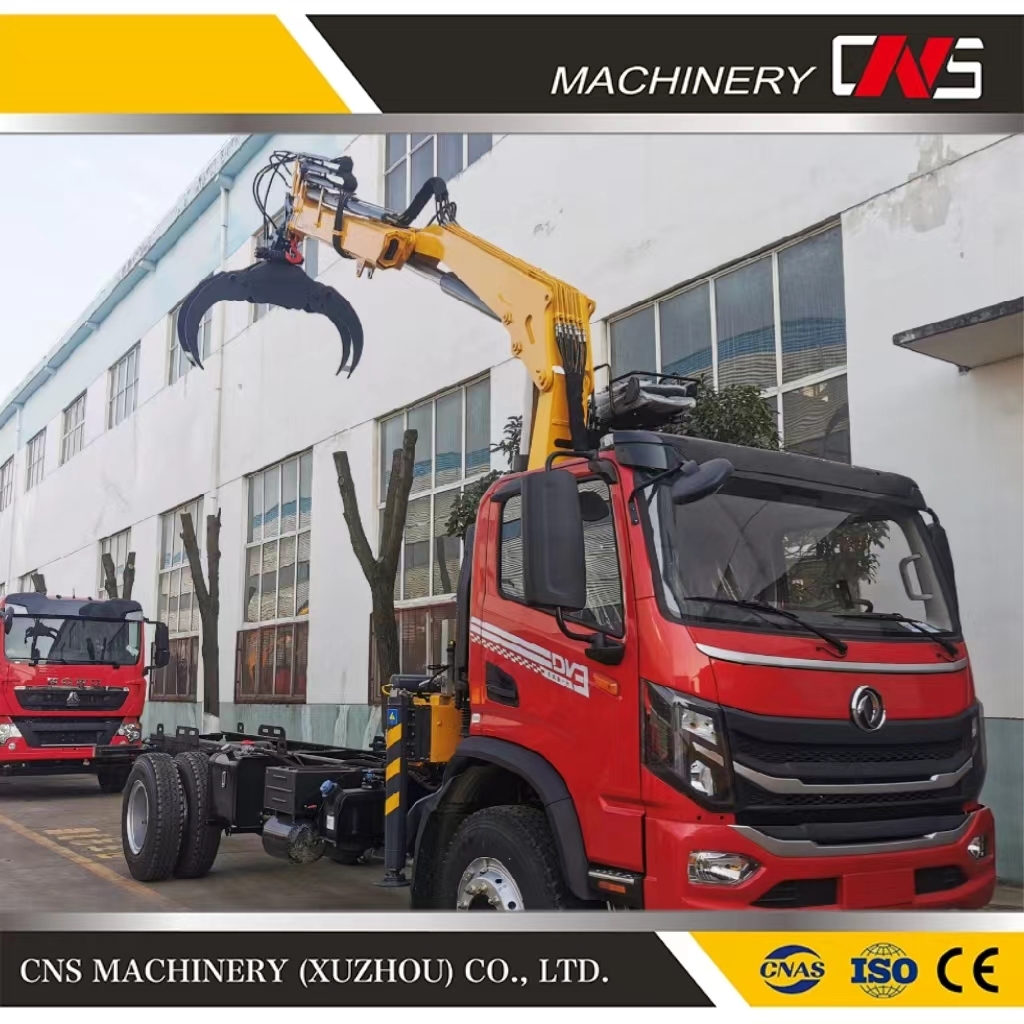 Stationary Bulk Material Handling Excavator Grapple Grabber Crane Metal Steel Crane with Scrap Grabber