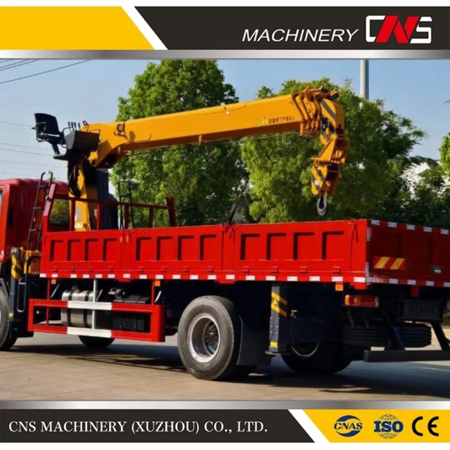 Made in China Lifting Equipment Machinery 5 Tons Telescopic Boom Truck Mounted Crane Hydraulic Straight Arm Mobile Crane