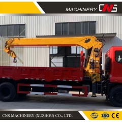 Made in China Lifting Equipment Machinery 5 Tons Telescopic Boom Truck Mounted Crane Hydraulic Straight Arm Mobile Crane
