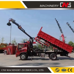 Good Quality Heavy Duty Wood Grapple Truck Knuckle Boom Lifting Crane Truck Mounted Mobile Crane