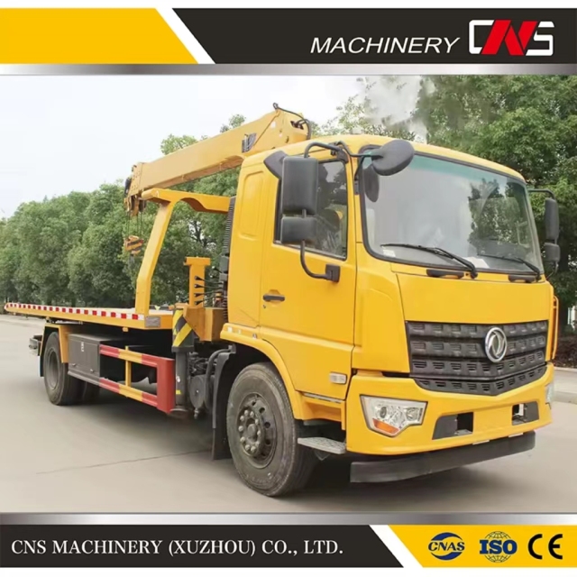 Hot Selling China Brand Wrecker Towing Truck with Crane 5 Ton Trailer Mounted Crane with Great Price