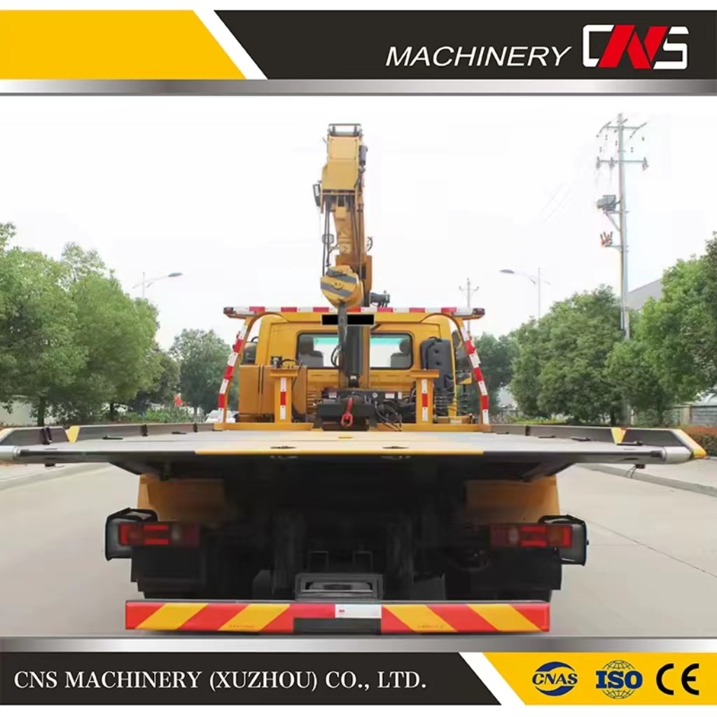 Hot Selling China Brand Wrecker Towing Truck with Crane 5 Ton Trailer Mounted Crane with Great Price