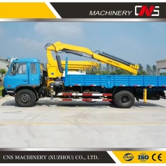 Chinese Manufacturer Folding Arm Truck Mounted Crane 6.3 Ton Hydraulic Knuckle Boom Mobile Cargo Truck Crane