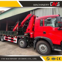 Compact 25 Ton Folding Arm Truck Mounted Crane Hydraulic Knuckle Boom Cargo Truck Crane for Hot Sale
