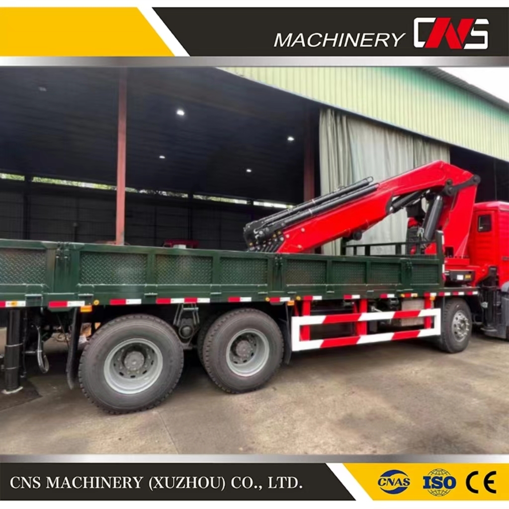 Hydraulic Multifunctional Knuckle Boom Truck Mounted Crane 25 Ton High Load Capacity Folding Arm Cargo Truck Crane