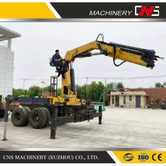 Low Price 16 Ton Hydraulic Folding Arm Tow Truck Crane Knuckle Boom Vehicle Truck Mounted Crane for Sale