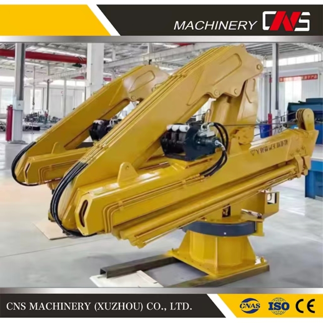 Ship Use Marine Deck Crane CCS Certificate Knuckled Boom Deck Crane 5 Ton Hydraulic Offshore Pedestal Crane