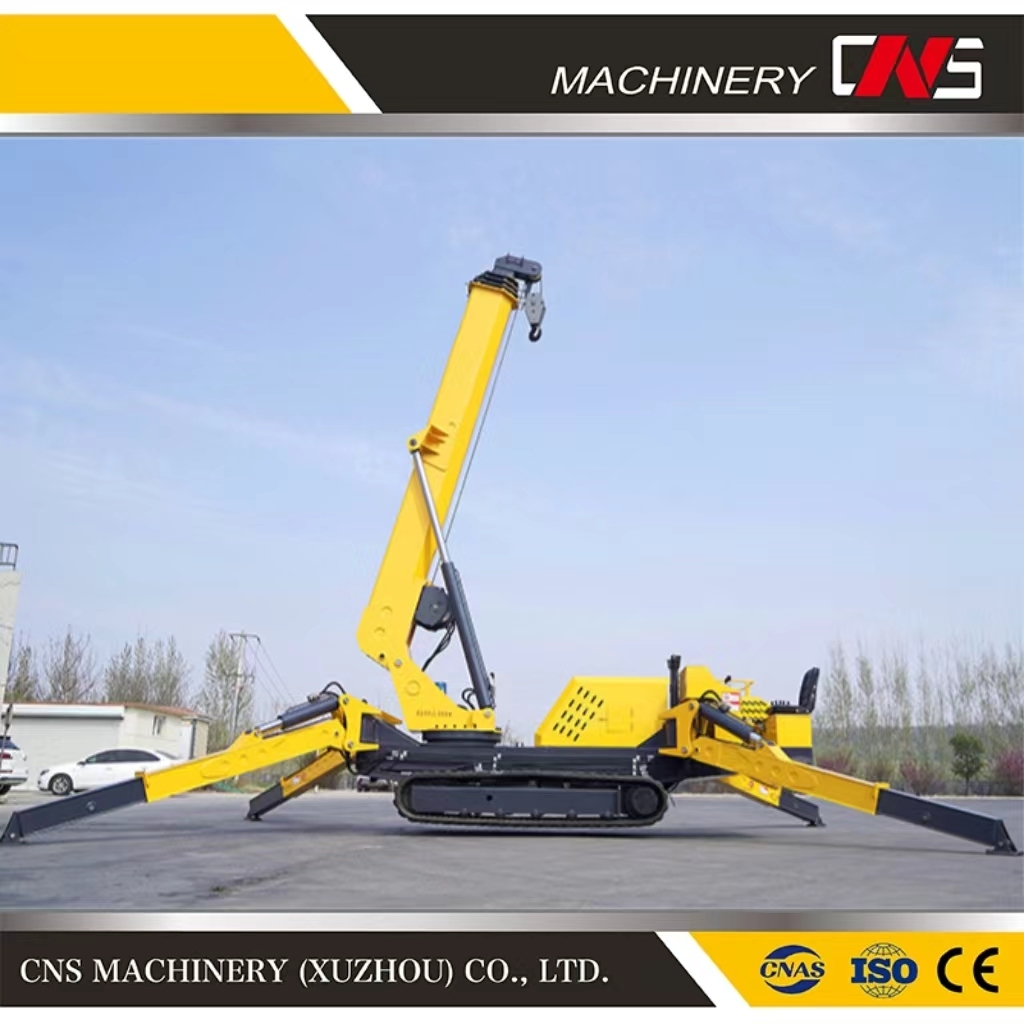 CE Approved Mini Lifting Small Telescopic Boom Crawler Spider Crane High Quality Mobile Crawler Crane