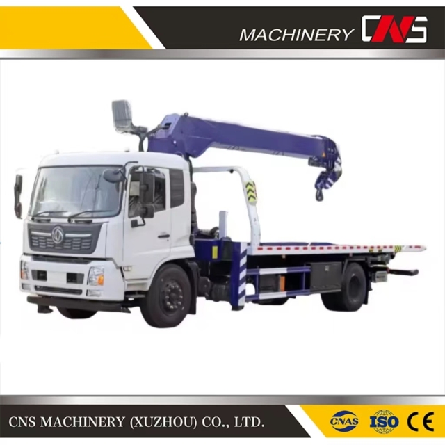 6.3 Ton Factory New 4-Section Telescopic Boom Hydraulic Straight Arm Boom Tow Truck Lorry Crane Lifting Truck Mounted Crane for Sale