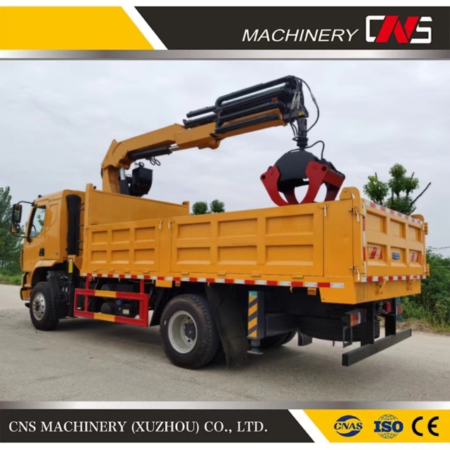 Low MOQ Log Trailer Grapple 4 Wheel Drive Trailer Log Crane Hydraulic Wood Trailer Log Grapple Crane
