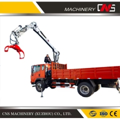 Low MOQ Log Trailer Grapple 4 Wheel Drive Trailer Log Crane Hydraulic Wood Trailer Log Grapple Crane