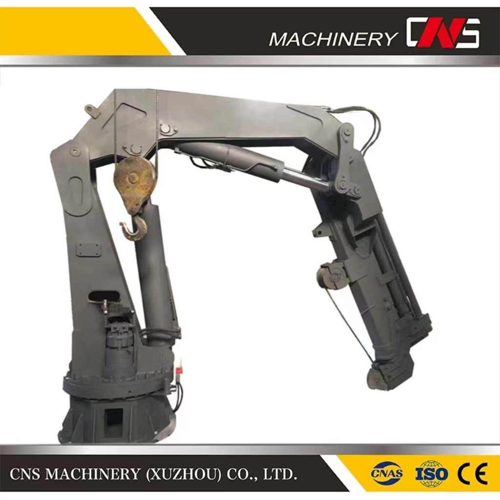 Marine Crane Articulated Arm with Hydraulic Station 6.3 Ton Knuckle Boom Folding Arm Ship Marine Crane