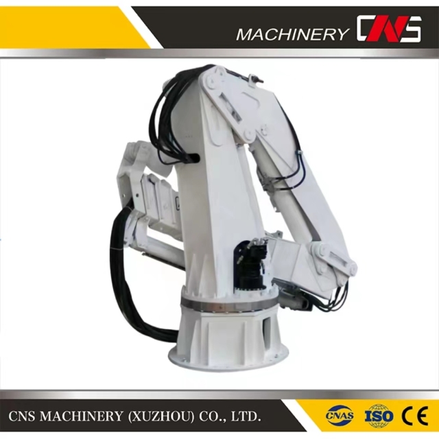 Hot Selling Flange Type Crane High Quality Floating Mobile Small Barges Crane 6.3ton Marine Deck Crane