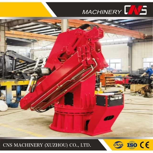 Factory Wholesale 8 Ton Hydraulic Folding Arm Marine Crane CE Certification Ship Knuckle Boom Marine Deck Crane