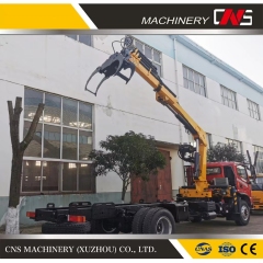 Chinese Brand Big Tonnage Hydraulic Timber Truck Crane Wood Log Grapple Crane High Lifting Capacity with Remote Control