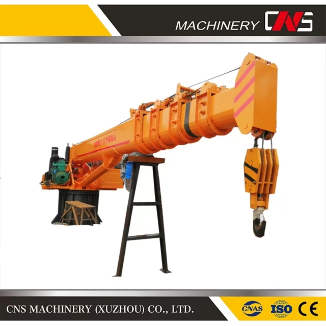 Crane Manufacturer Factory Price 16 Ton Hydraulic Telescopic Boom Marine Deck Crane High Quality Ship Davit Crane