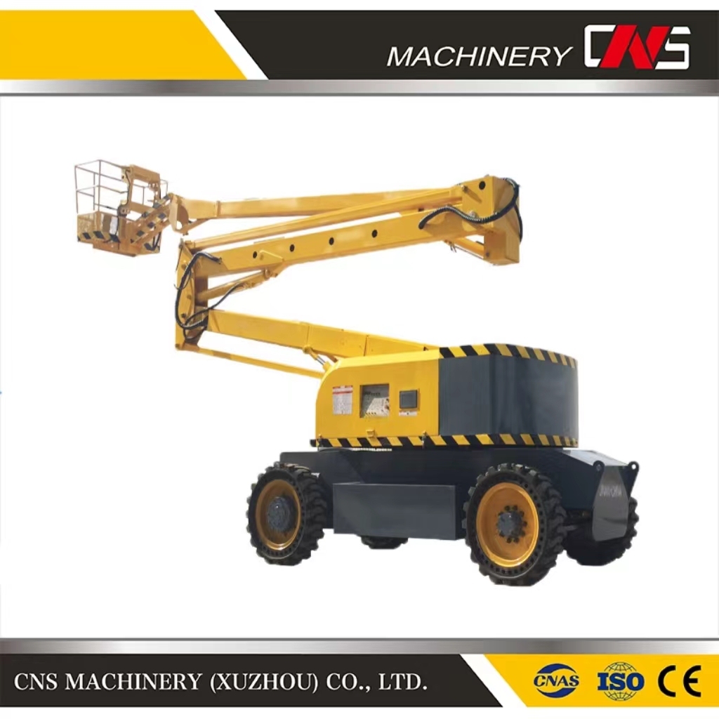 Self Propelled Aerial Work Platform Towable Boom Lift Hydraulic Articulated Man Lift Trailer Boom Lift 8-20m