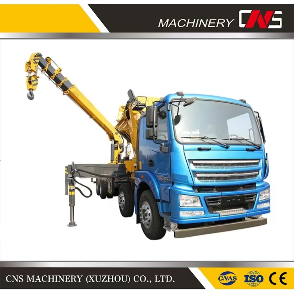 Cns 2 Ton Telescopic Boom New Truck Construction Crane Straight Arm Hydraulic Mini Jib Lorry Truck Mounted Crane Made in China for Sale