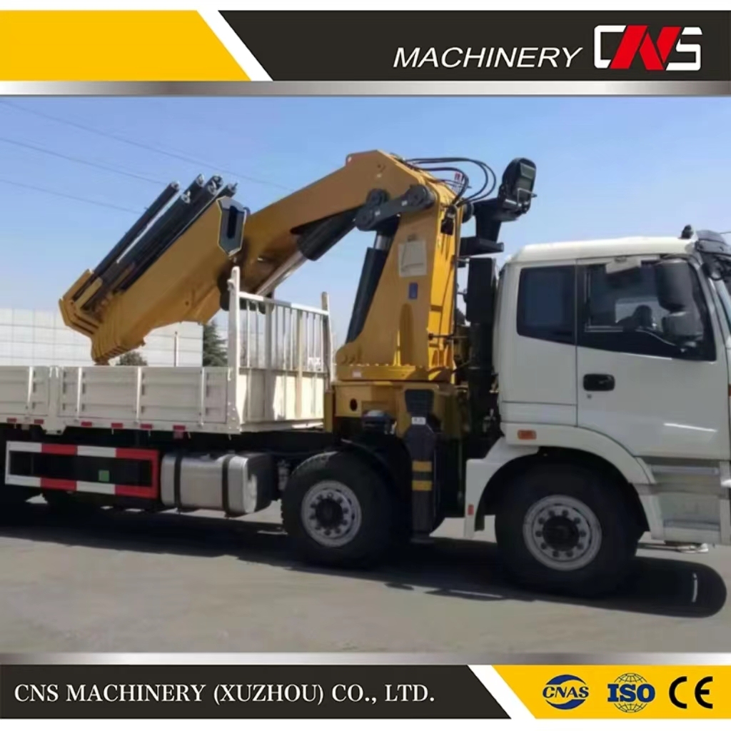 High Quality Folding Arm Truck Mounted Crane Industrial Knuckle Boom Crane Lifting Equipment Truck Crane 25 Ton for Sale