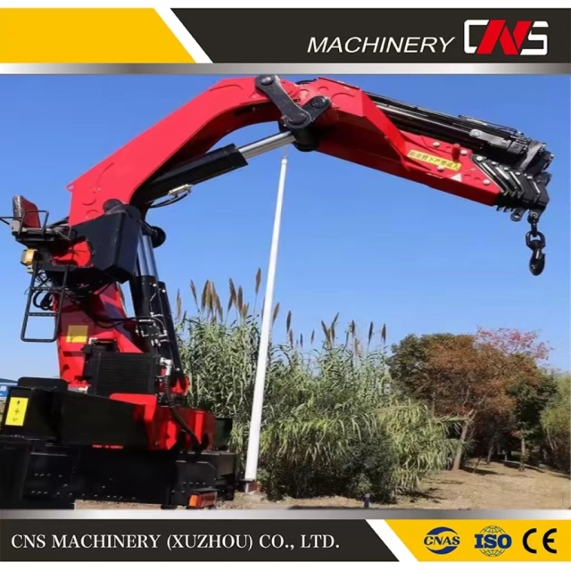 High Quality Folding Arm Truck Mounted Crane Industrial Knuckle Boom Crane Lifting Equipment Truck Crane 25 Ton for Sale
