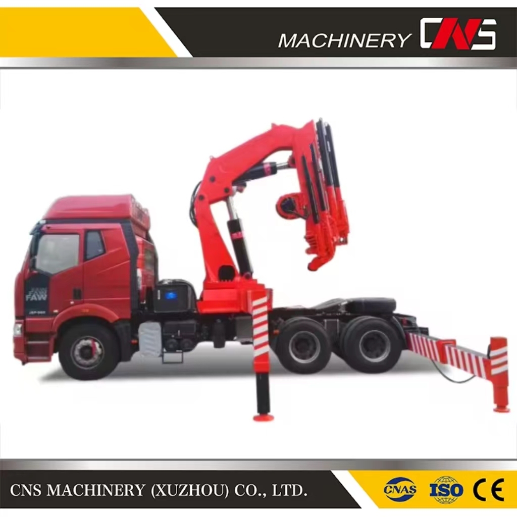 High Quality Folding Arm Truck Mounted Crane Industrial Knuckle Boom Crane Lifting Equipment Truck Crane 25 Ton for Sale