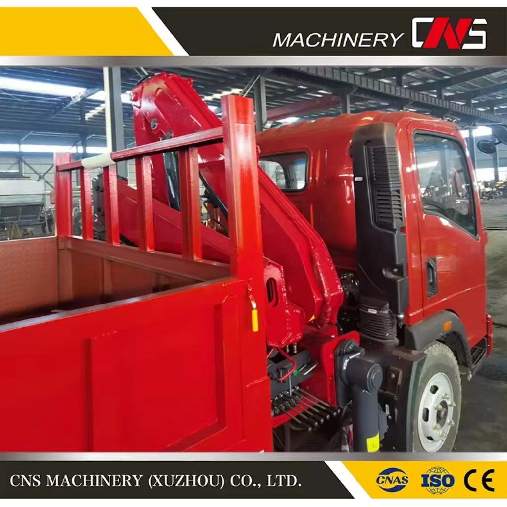 China Brand Construction Lifting Crane Machine Price 4 Ton Knuckle Boom New Truck Crane Hydraulic Folding Arm Truck Mounted Crane with Quality Guarantee