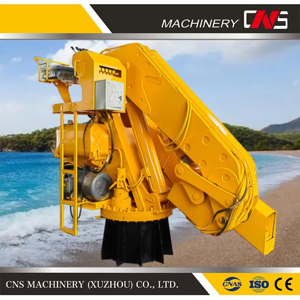 10 Ton Hydraulic Marine Jib Crane Marine Telescopic Boom Ship Deck Crane Marine Folding Arm Crane