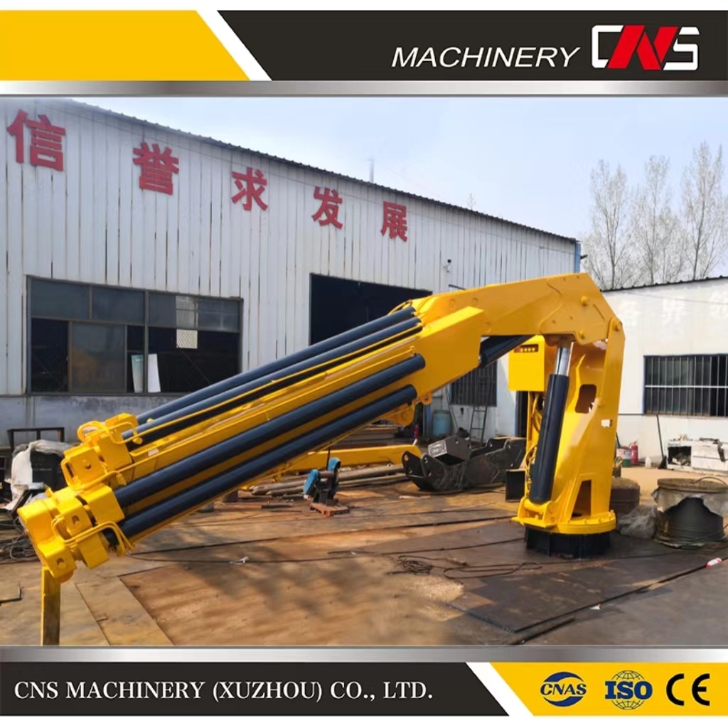 Customized 10 Ton Marine Lifting Equipment Mini Mounted Ship Boat Knuckle Boom Crane Hydraulic Marine Crane