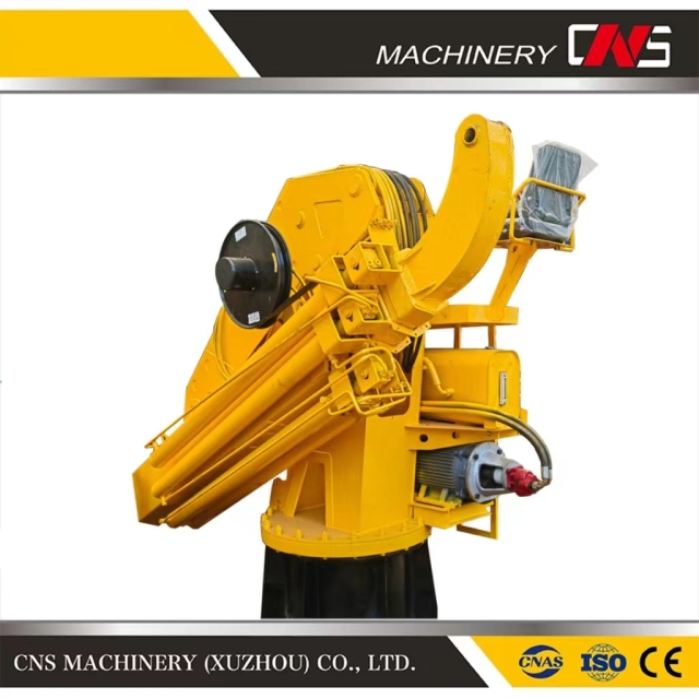 Customized 10 Ton Marine Lifting Equipment Mini Mounted Ship Boat Knuckle Boom Crane Hydraulic Marine Crane