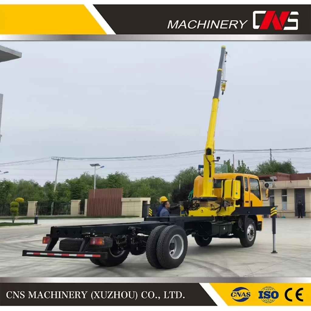 Hot Selling China Brand Wrecker Towing Truck with Crane 5 Ton Trailer Truck Mounted Crane with Factory Great Price
