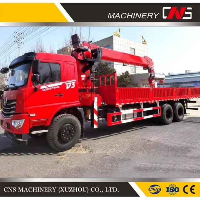 Construction Equipment 16 Ton Telescopic Boom Cranes Straight Arm Truck Mounted Crane Remote Control