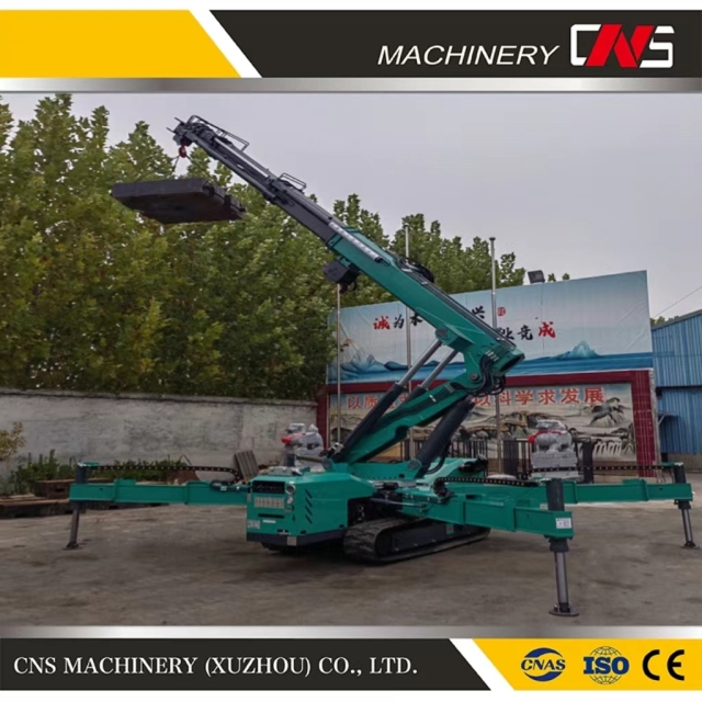 Construction CE/EPA Spider Crawler Crane Rubber Crawler Cantilever Electric Crane Hydraulic Knuckle Boom Diesel Crane