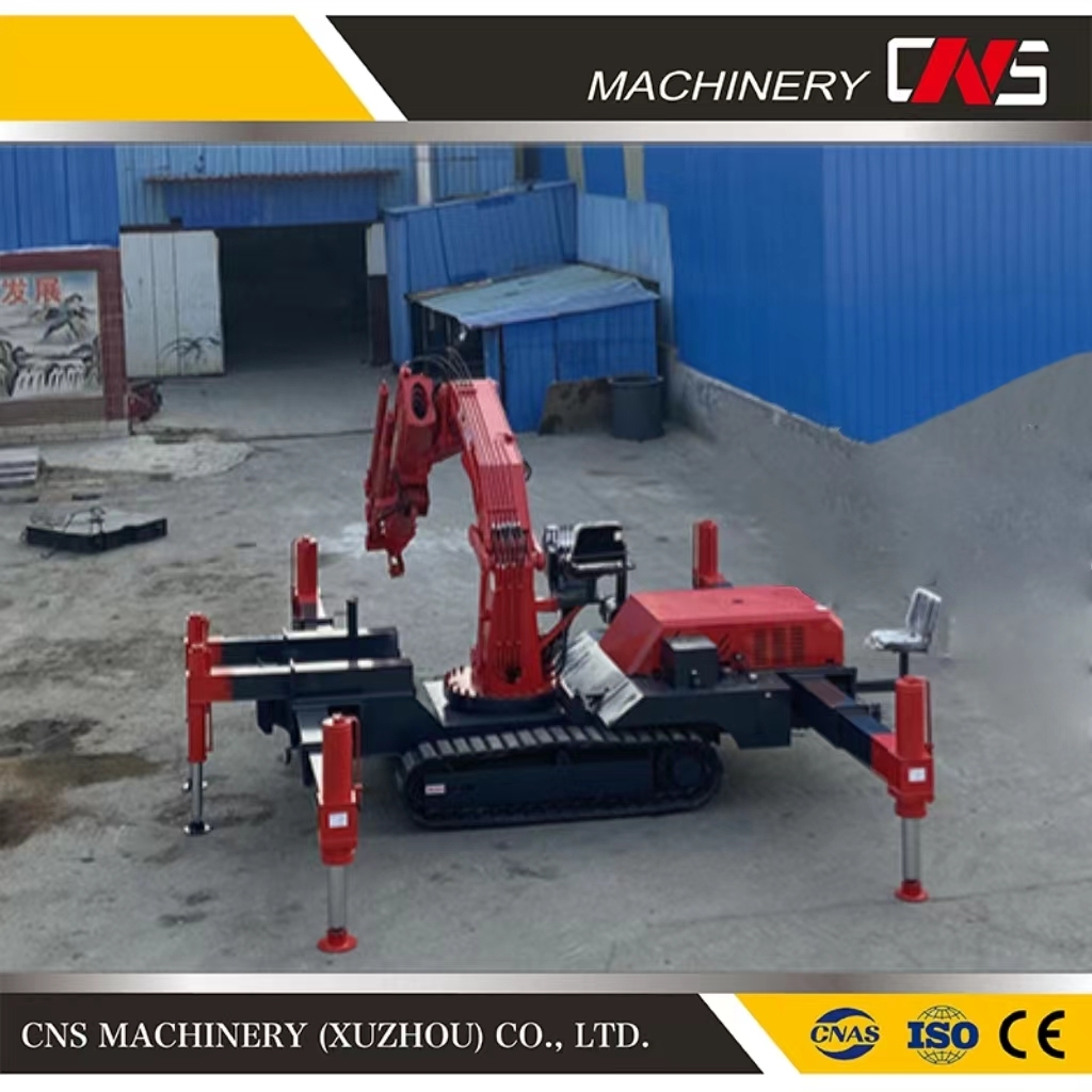 Construction CE/EPA Spider Crawler Crane Rubber Crawler Cantilever Electric Crane Hydraulic Knuckle Boom Diesel Crane
