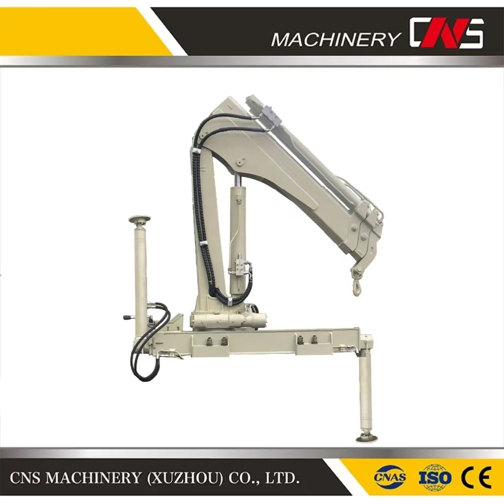 China Xuzhou Customized Mini Hydraulic 1 Ton Mobile Folding Arm Crane Knuckle Boom Mounted Truck Crane Manufacturers Direct Sales