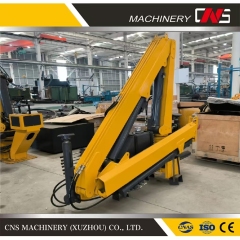 2 Ton Construction Machinery Folding Arm Mobile Cargo Truck Crane Hydraulic Knuckle Boom Truck Mounted Crane