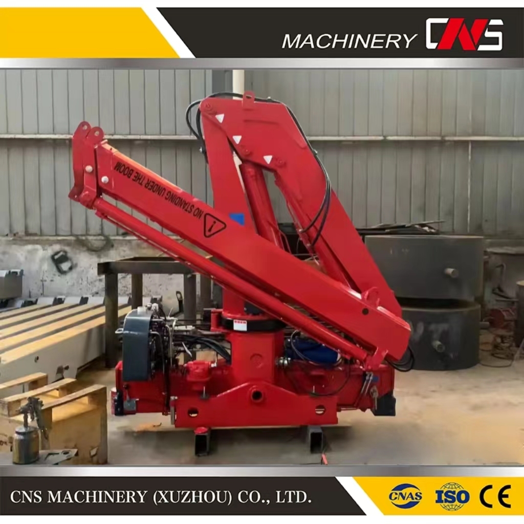 Cheap Price Hydraulic 5 Ton Folding Arm Truck Mounted Crane High Quality Knuckle Boom Lifting Truck Crane for Sale