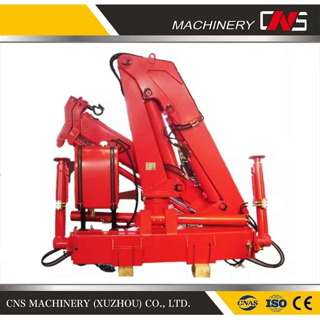 Brand New Car Towing Knuckle Boom Truck Crane 6.3 Ton Hydraulic Folding Arm Truck Mounted Crane Factory Price