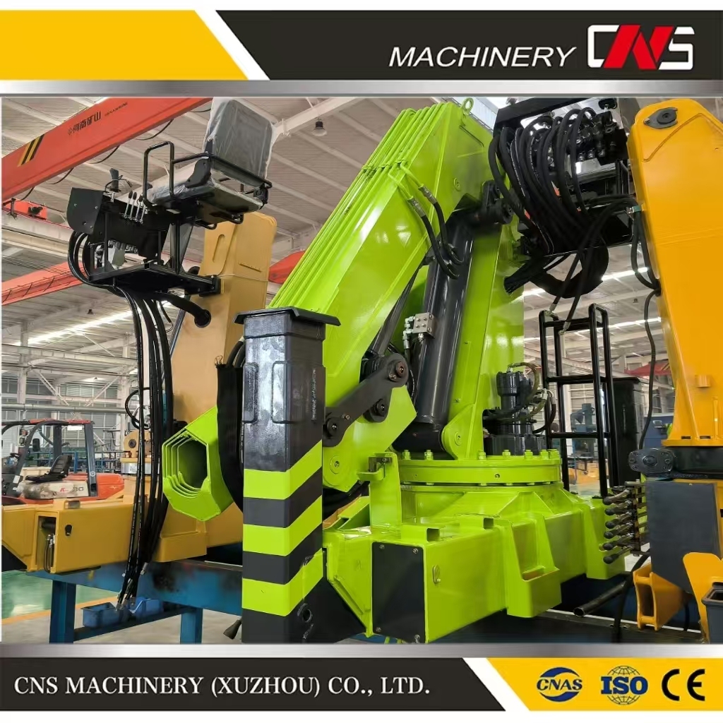 Powerful Construction Lifting Crane Machine Price 8 Ton Knuckle Boom New Truck Crane Remote Control Folding Boom Truck Mounted Crane