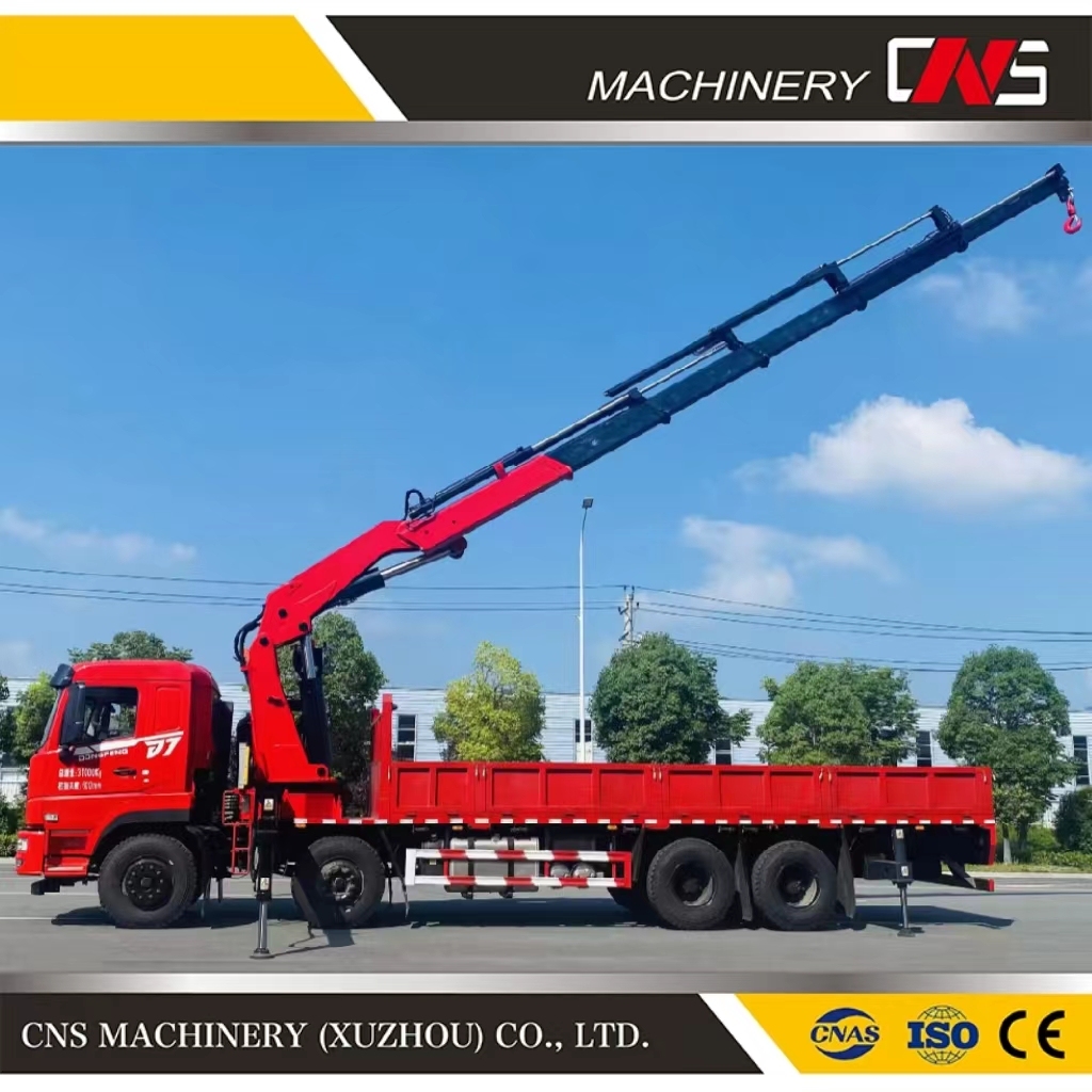 Powerful Construction Lifting Crane Machine Price 8 Ton Knuckle Boom New Truck Crane Remote Control Folding Boom Truck Mounted Crane